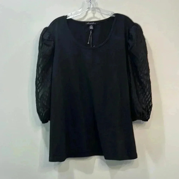 A Love Story Women’s Sheer Sleeve Crewneck Top Size 2X - Picture 1 of 11